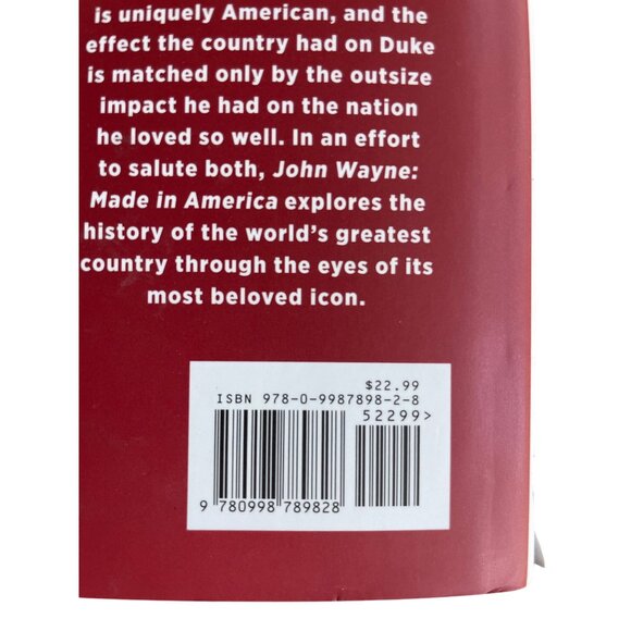 John Wayne Made In America Hardcover Book Read Description - Picture 6 of 15